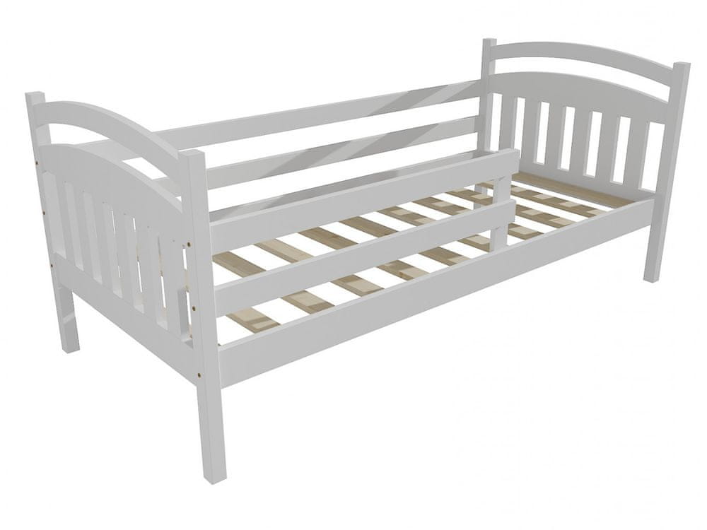 eoshop Detská posteľ DP 015 so zábranou (Rozmer: 90 x 160 cm, Farba dreva: farba biela)